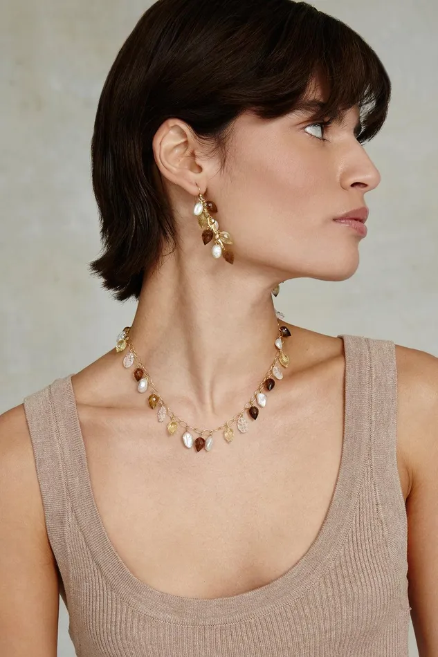 Delphine Drop Earrings Natural Mix Women Chan Luu Earrings