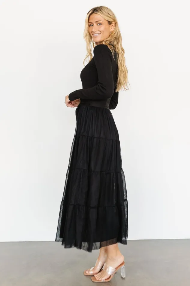 Demi Sweater Tulle Dress Black Women Baltic Born Tulle Styles Demi Sweater Tulle Dress Black Women Baltic Born Tulle Styles