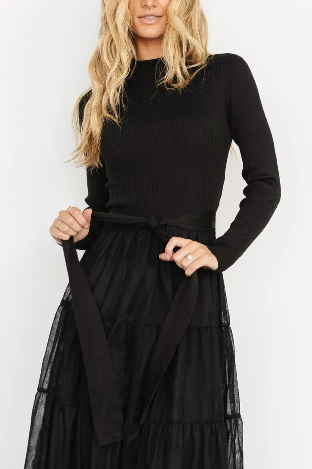 Demi Sweater Tulle Dress Black Women Baltic Born Tulle Styles Demi Sweater Tulle Dress Black Women Baltic Born Tulle Styles