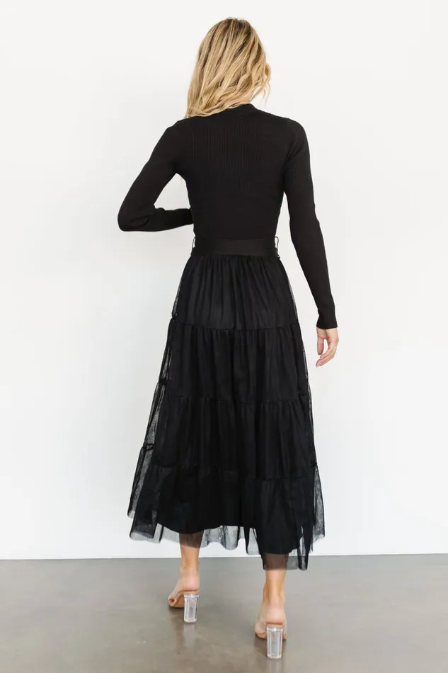 Demi Sweater Tulle Dress Black Women Baltic Born Tulle Styles Demi Sweater Tulle Dress Black Women Baltic Born Tulle Styles