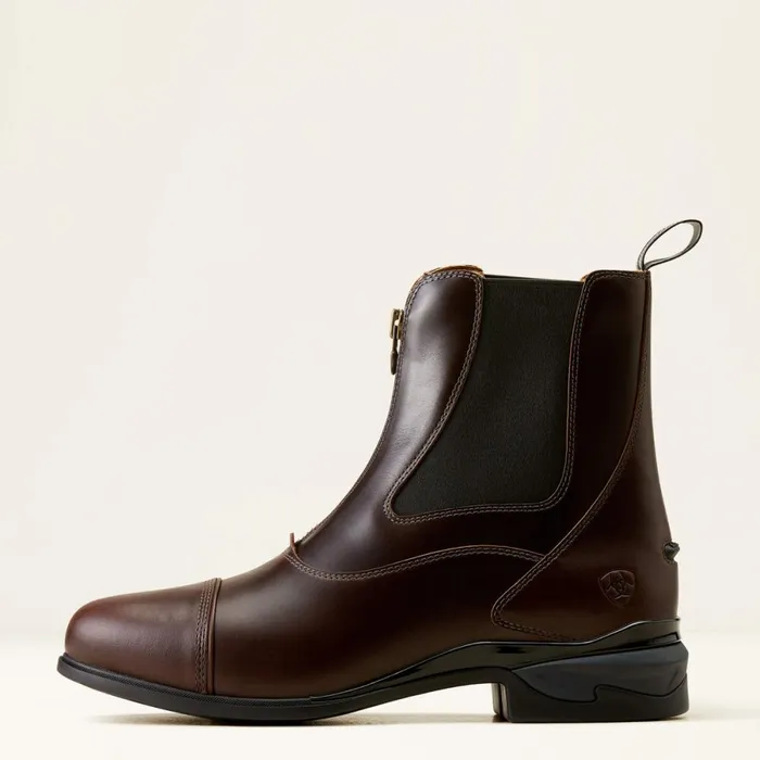 Devon Zip Paddock Boot Waxed Chocolate Men Ariat English Riding Boots Devon Zip Paddock Boot Waxed Chocolate Men Ariat English Riding Boots