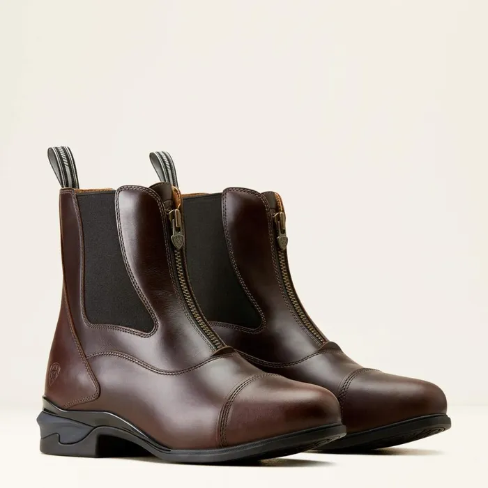 Devon Zip Paddock Boot Waxed Chocolate Men Ariat English Riding Boots Devon Zip Paddock Boot Waxed Chocolate Men Ariat English Riding Boots