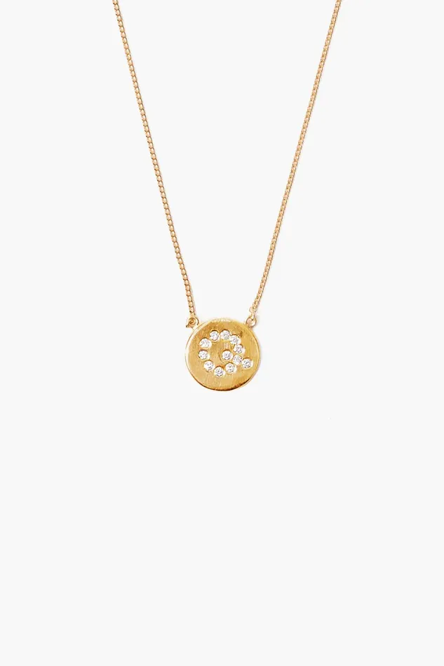 Diamond Initial Coin Necklace Gold Women Chan Luu Necklaces