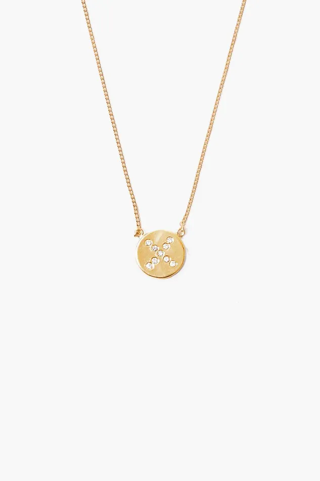 Diamond Initial Coin Necklace Gold Women Chan Luu Necklaces