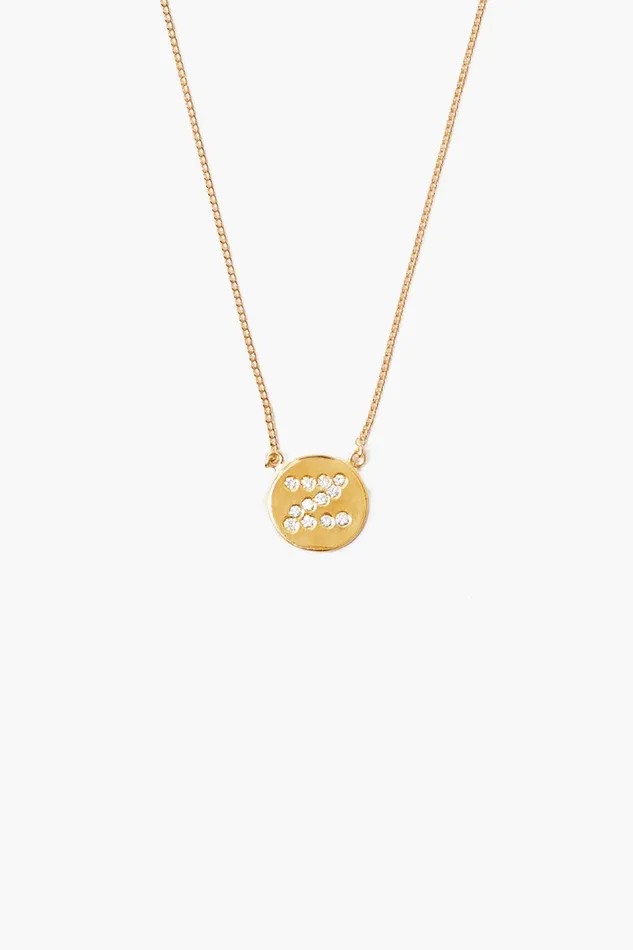 Diamond Initial Coin Necklace Gold Women Chan Luu Necklaces