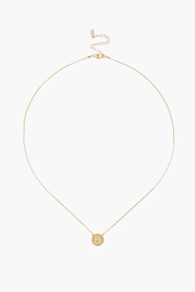 Diamond Initial Coin Necklace Gold Women Chan Luu Necklaces