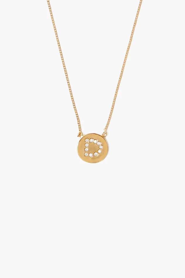 Diamond Initial Coin Necklace Gold Women Chan Luu Necklaces