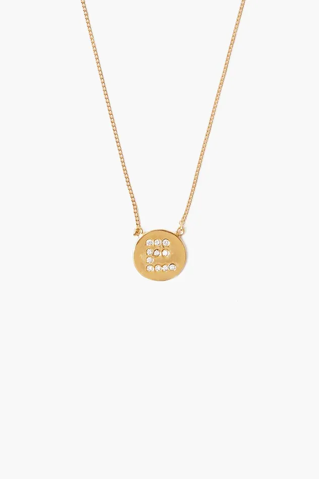 Diamond Initial Coin Necklace Gold Women Chan Luu Necklaces