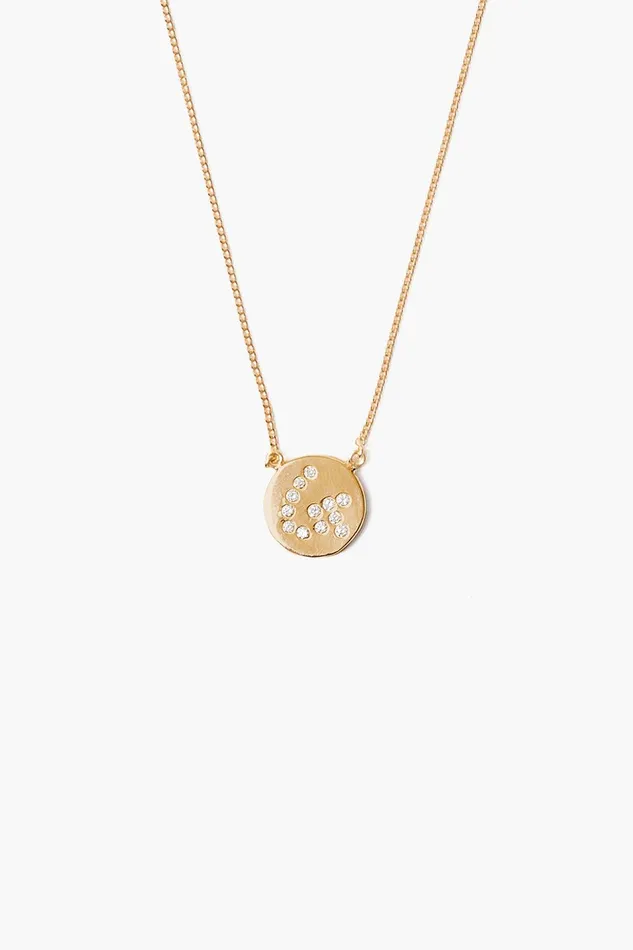 Diamond Initial Coin Necklace Gold Women Chan Luu Necklaces