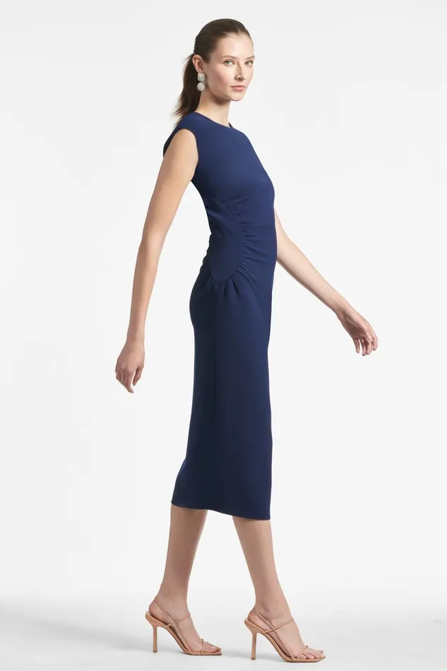 Diana Dress 8211 Navy Women Sachin and Babi Sleeveless
