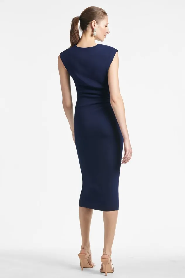 Diana Dress 8211 Navy Women Sachin and Babi Sleeveless