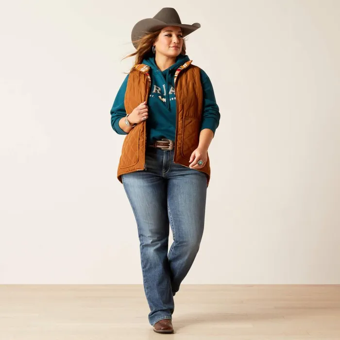 Dilon Chimayo Vest Chestnut Horse Women Ariat Jackets and Vests Dilon Chimayo Vest Chestnut Horse Women Ariat Jackets and Vests