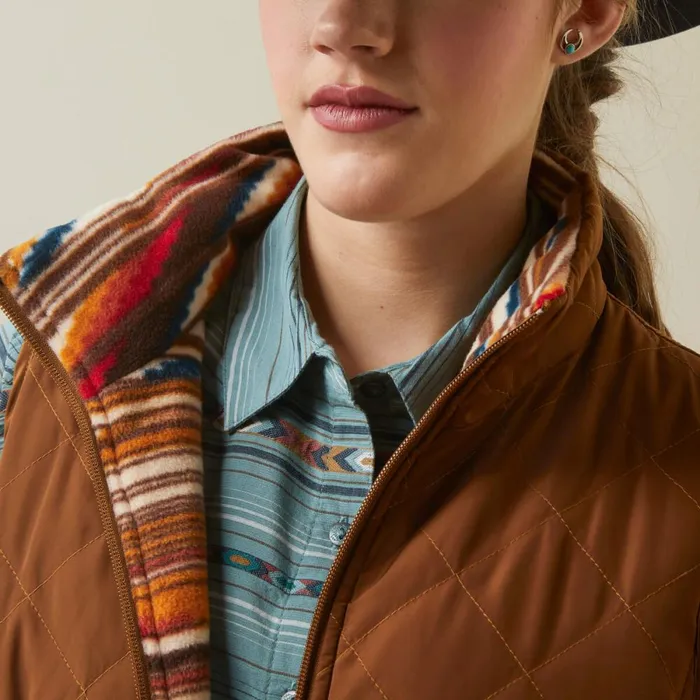 Dilon Chimayo Vest Chestnut Horse Women Ariat Jackets and Vests Dilon Chimayo Vest Chestnut Horse Women Ariat Jackets and Vests