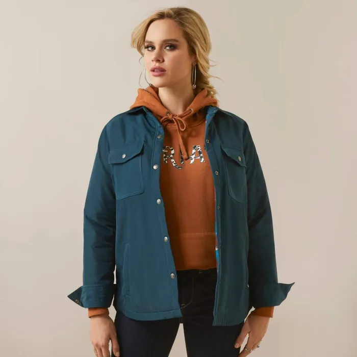 Dilon Shirt Jacket Reflecting Pond Women Ariat Jackets and Vests