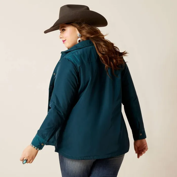 Dilon Shirt Jacket Reflecting Pond Women Ariat Jackets and Vests Dilon Shirt Jacket Reflecting Pond Women Ariat Jackets and Vests
