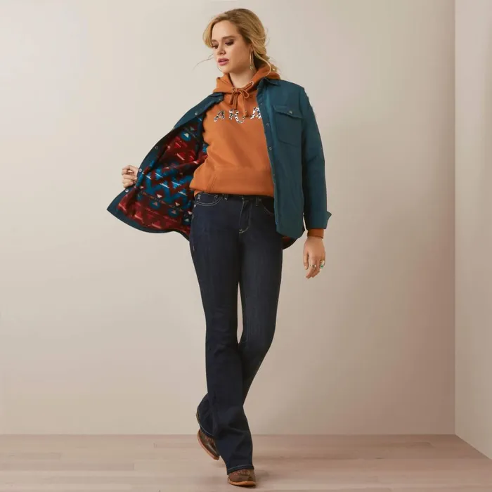 Dilon Shirt Jacket Reflecting Pond Women Ariat Jackets and Vests Dilon Shirt Jacket Reflecting Pond Women Ariat Jackets and Vests