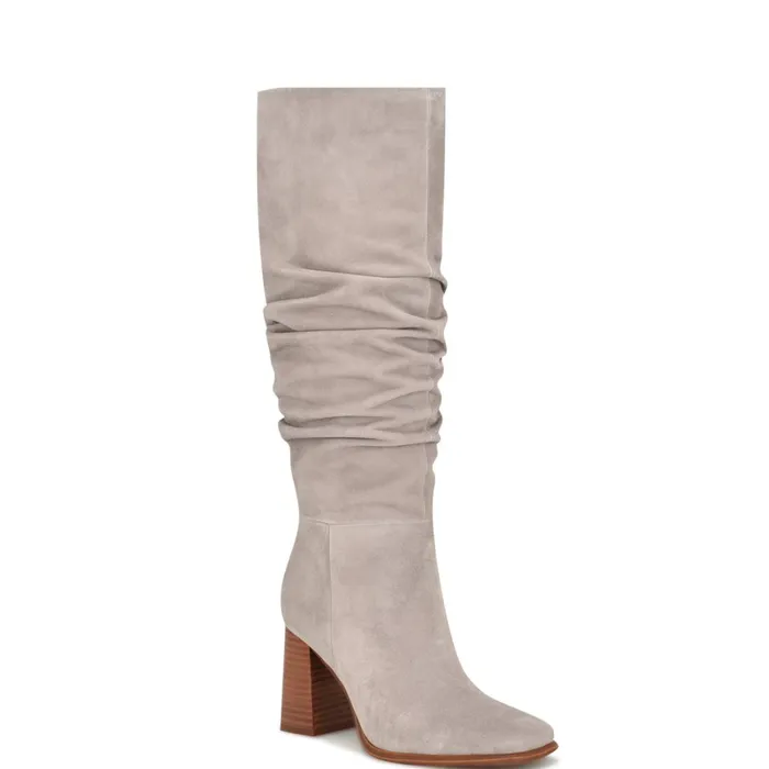 Domaey Wide Calf Casual Boots Medium Grey Women Nine West Boots and Booties Domaey Wide Calf Casual Boots Medium Grey Women Nine West Boots and Booties