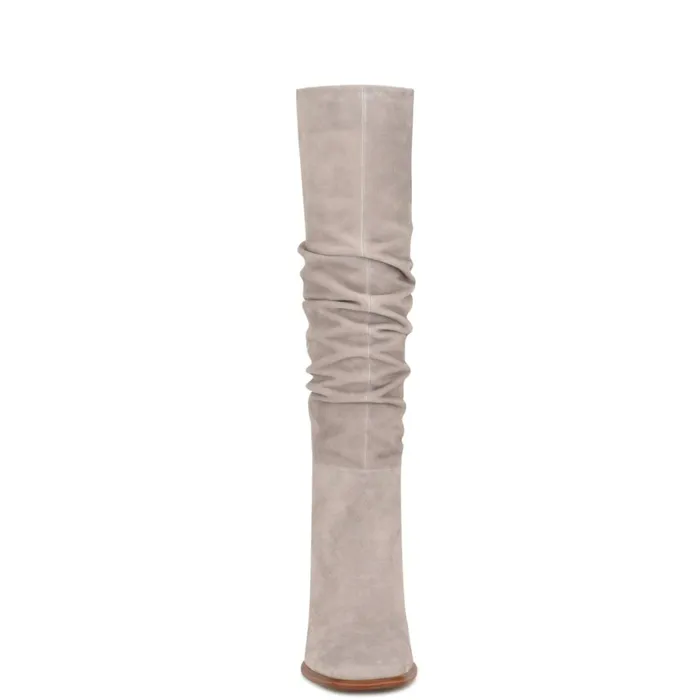 Domaey Wide Calf Casual Boots Medium Grey Women Nine West Boots and Booties Domaey Wide Calf Casual Boots Medium Grey Women Nine West Boots and Booties