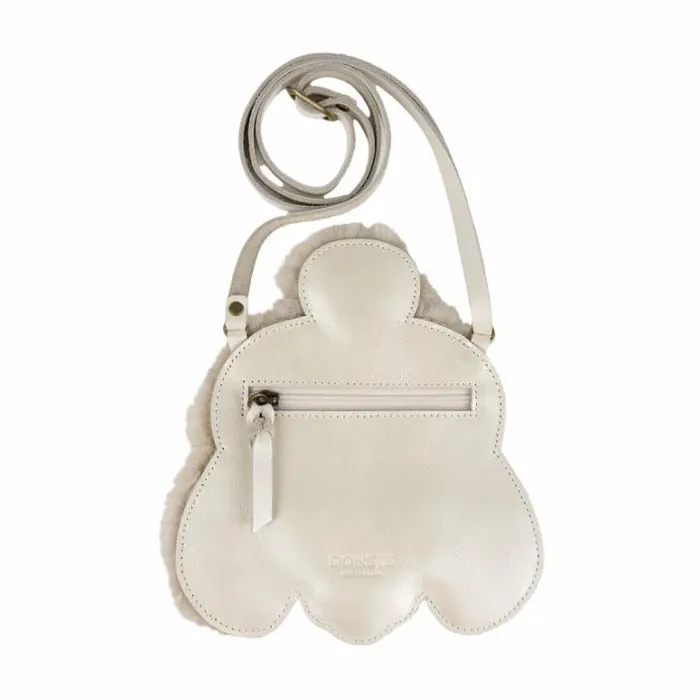 Donsje Amsterdam Accessories Baby Britta Exclusive Purse Off White Metallic Leather