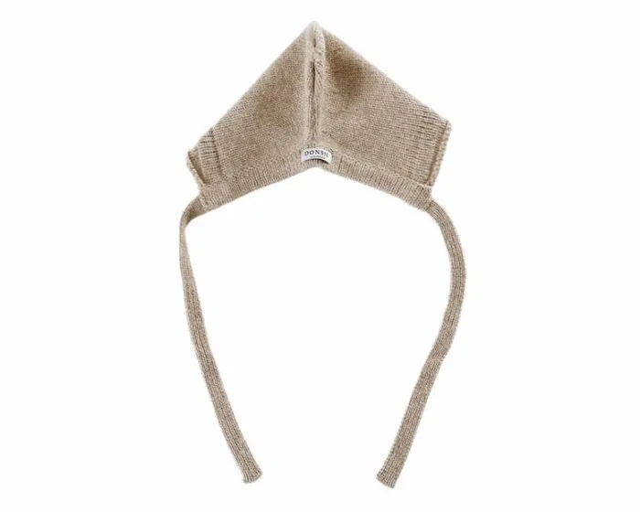 Donsje Amsterdam Accessories Baby Fenja Merino Wool Hat Beige Melange