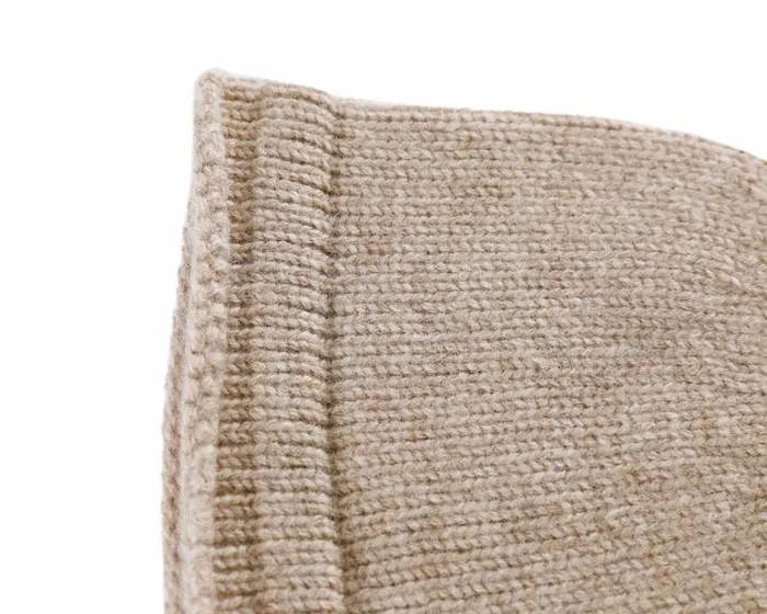 Donsje Amsterdam Accessories Baby Fenja Merino Wool Hat Beige Melange