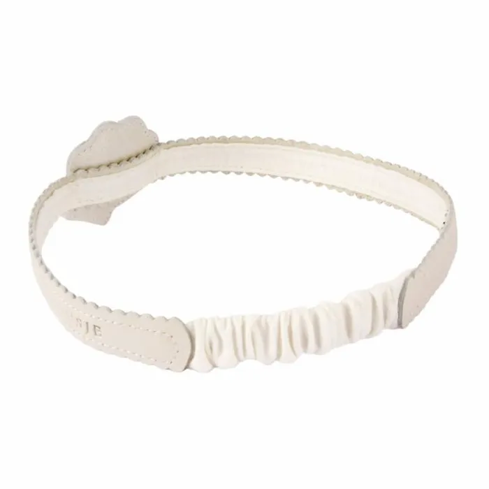 Donsje Amsterdam Accessories Baby Gurt Headband Off White Metallic Leather