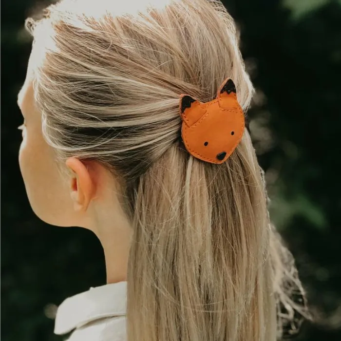 Donsje Amsterdam Accessories Baby Josy Classic Hairclip Maple Nubuck