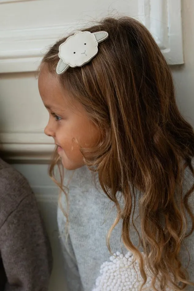 Donsje Amsterdam Accessories Baby Josy Classic Hairclip Off White Leather