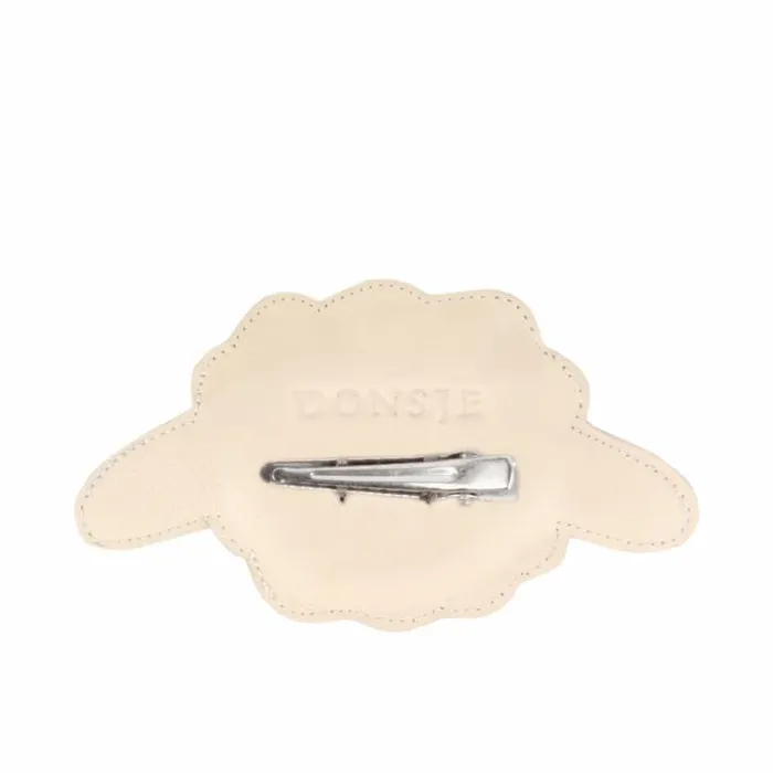 Donsje Amsterdam Accessories Baby Josy Classic Hairclip Off White Leather