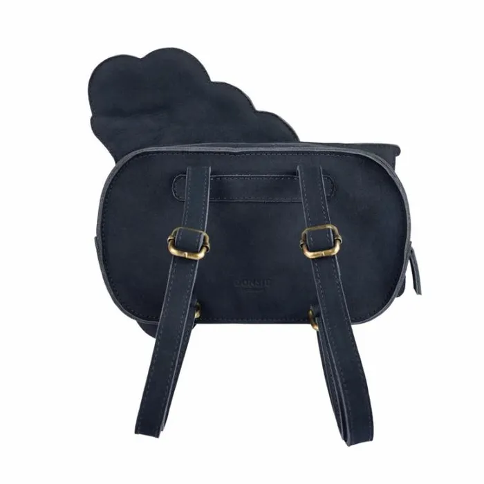 Donsje Amsterdam Accessories Baby Logio Backpack Navy Nubuck