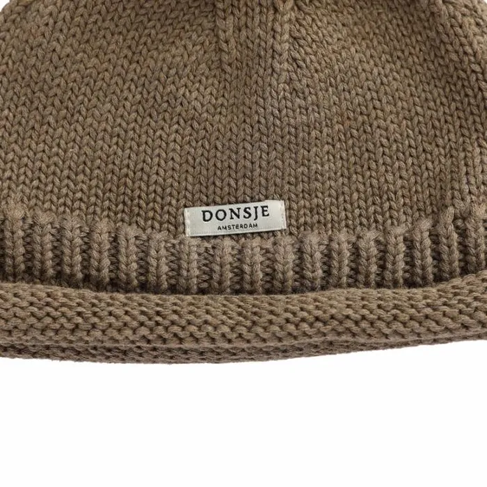 Donsje Amsterdam Accessories Baby Mackle Hat Forest Brown Melange