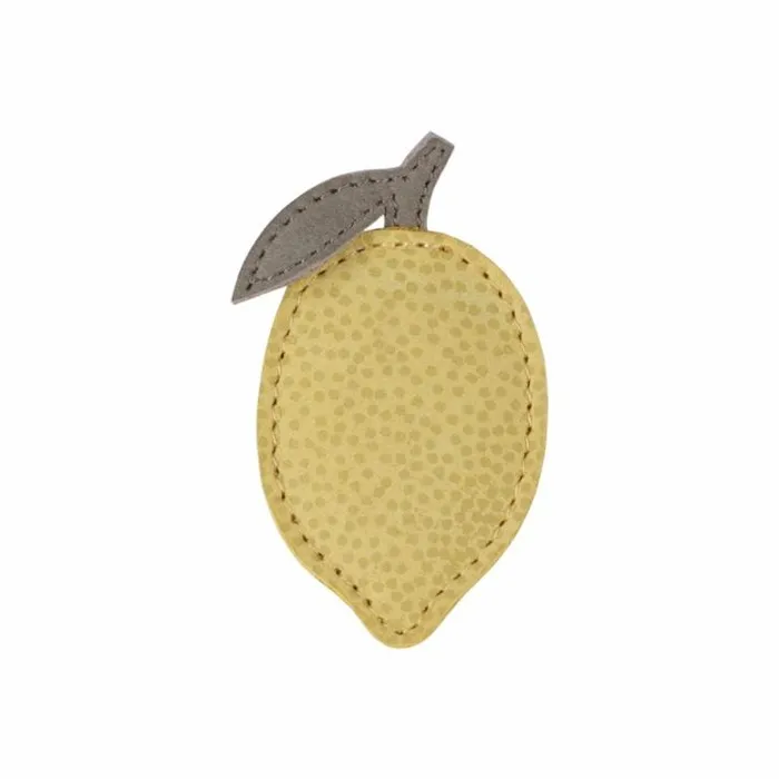 Donsje Amsterdam Accessories Baby Nanoe Fruit Hair Tie Canary Dotted Nubuck
