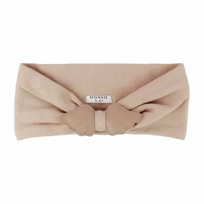Donsje Amsterdam Accessories Baby Wobi Headband Praline Leather