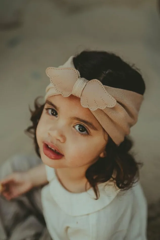 Donsje Amsterdam Accessories Baby Wobi Headband Praline Leather