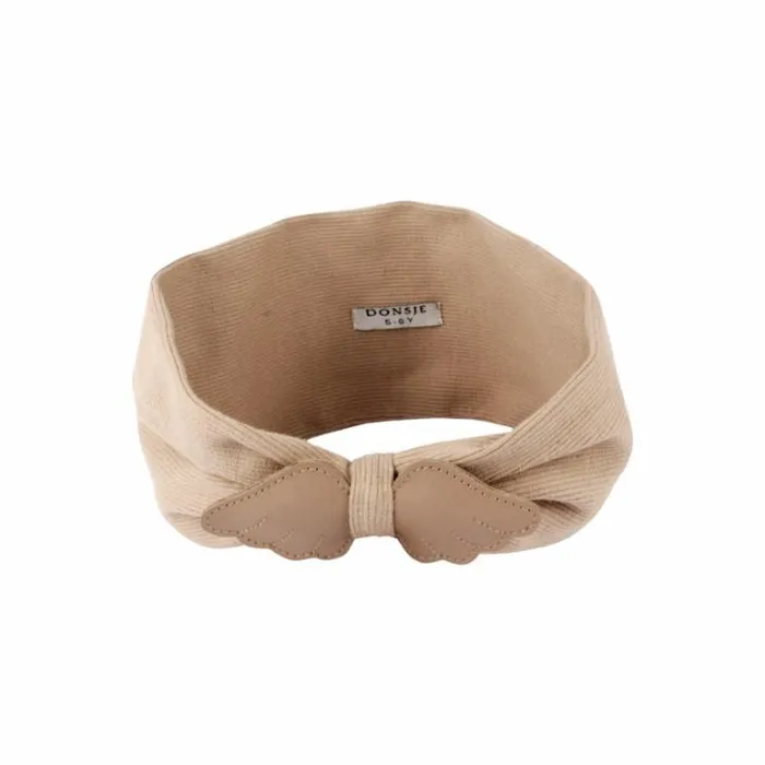 Donsje Amsterdam Accessories Baby Wobi Headband Praline Leather