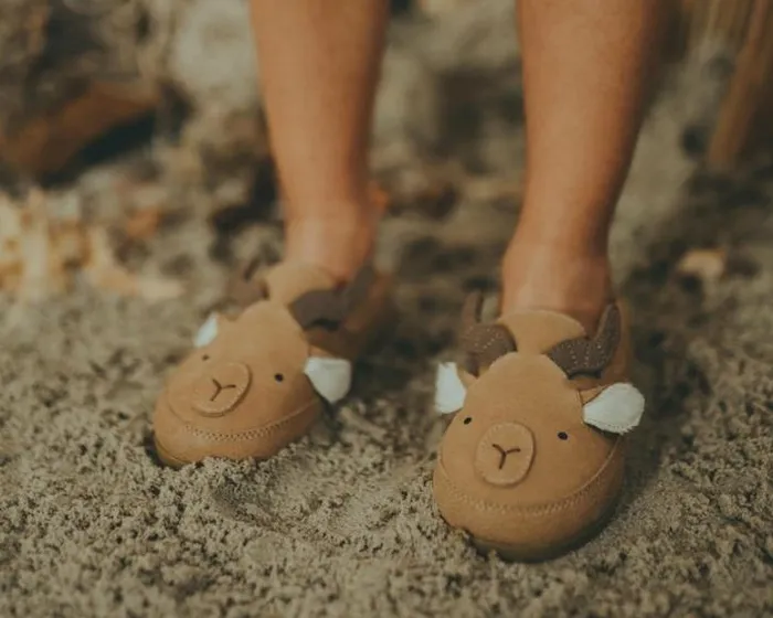 Donsje Amsterdam Animal Styles Boys Kifi Loafers Taupe Leather