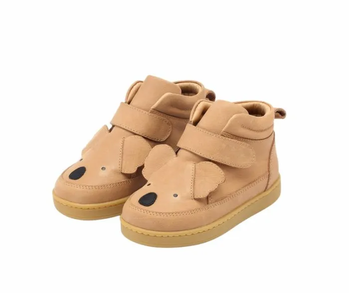 Donsje Amsterdam Animal Styles Boys Qika Sneakers Truffle Leather