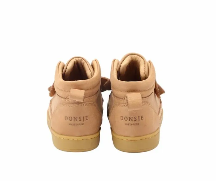 Donsje Amsterdam Animal Styles Boys Qika Sneakers Truffle Leather