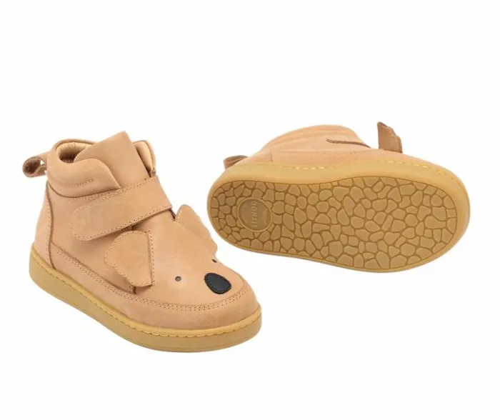 Donsje Amsterdam Animal Styles Boys Qika Sneakers Truffle Leather
