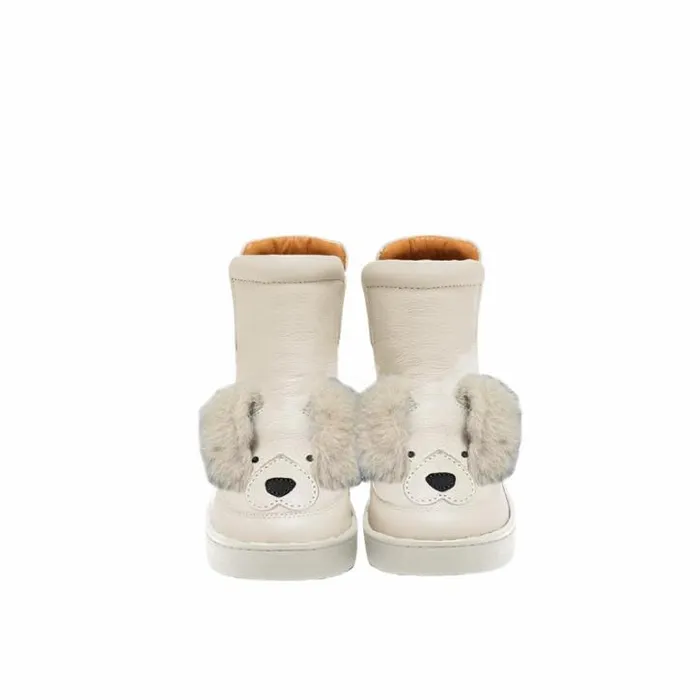 Donsje Amsterdam Animal Styles Boys Thuru Exclusive Boots Ivory Leather