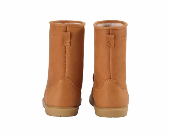 Donsje Amsterdam Animal Styles Girls Wadudu Classic Boots Caramel Leather