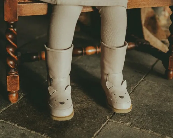Donsje Amsterdam Animal Styles Girls Wadudu Classic Boots Soft Lavender Leather