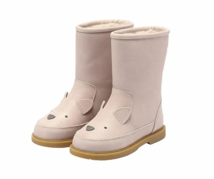 Donsje Amsterdam Animal Styles Girls Wadudu Classic Boots Soft Lavender Leather