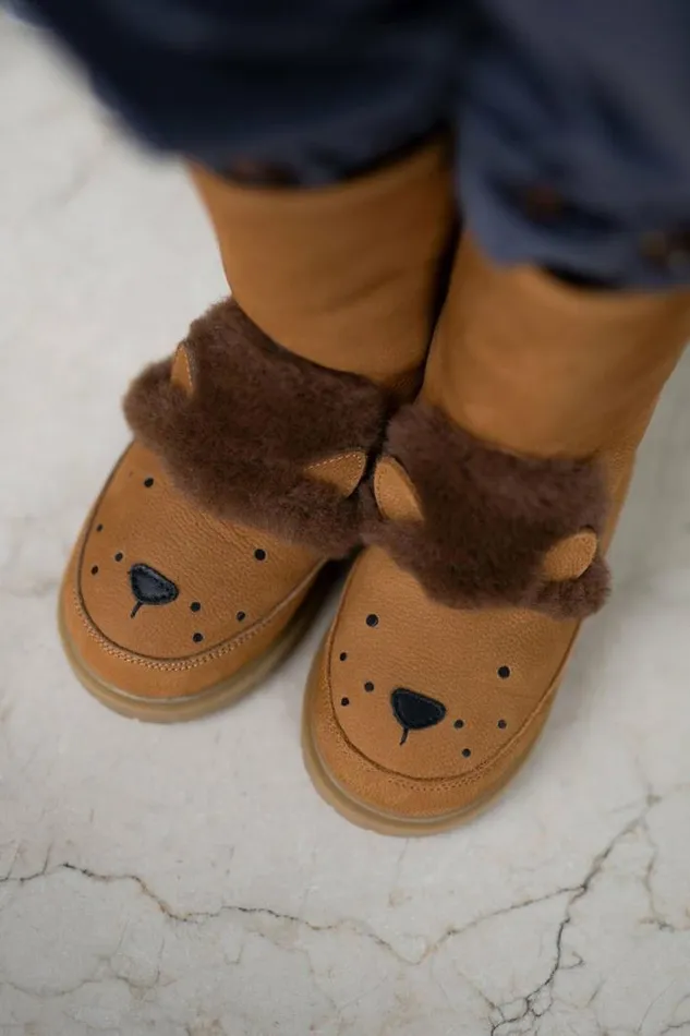 Donsje Amsterdam Animal Styles Girls Wadudu Exclusive Boots Camel Betting Leather