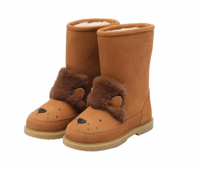 Donsje Amsterdam Animal Styles Girls Wadudu Exclusive Boots Camel Betting Leather