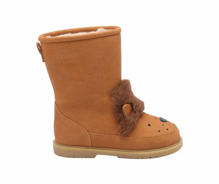 Donsje Amsterdam Animal Styles Girls Wadudu Exclusive Boots Camel Betting Leather