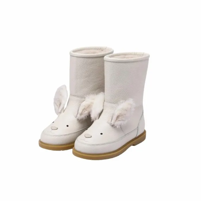 Donsje Amsterdam Animal Styles Girls Wadudu Exclusive Boots Off White Leather