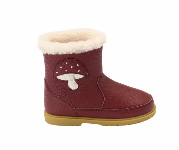 Donsje Amsterdam Ankle Boots Boys Dusk Burgundy Leather