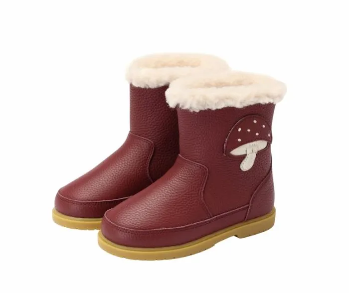 Donsje Amsterdam Ankle Boots Boys Dusk Burgundy Leather