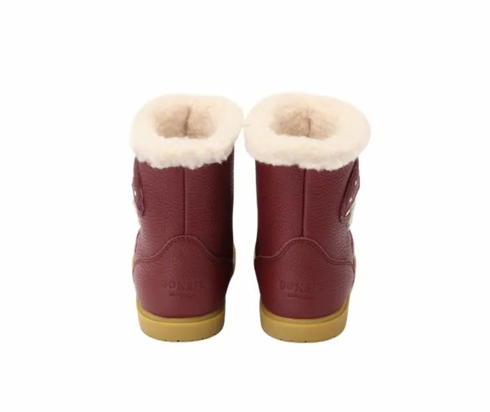 Donsje Amsterdam Ankle Boots Boys Dusk Burgundy Leather